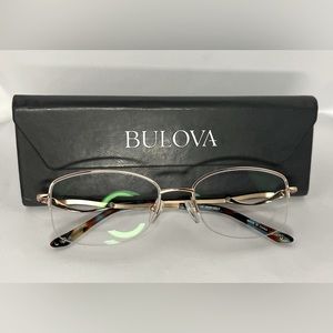 Bulova Alamosa Rose Gold Eyeglasses Frames 52口17 135 With Case